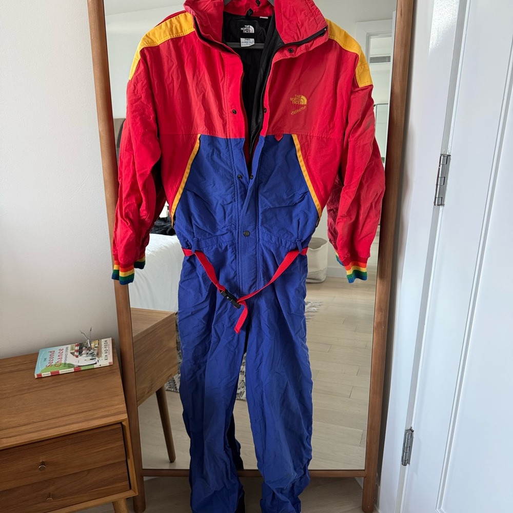 The North Face Red Jacket with Black Trim